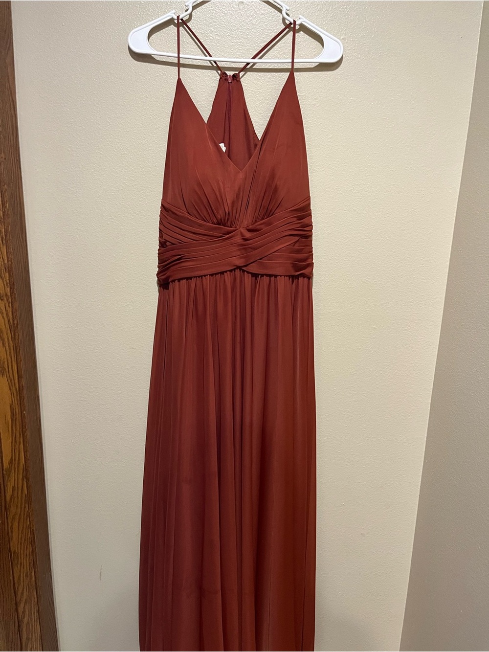 David’s Bridal Terracotta dress
